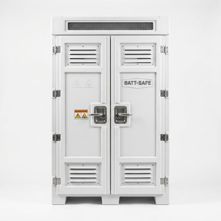 FRP-kast voor batterijopslag