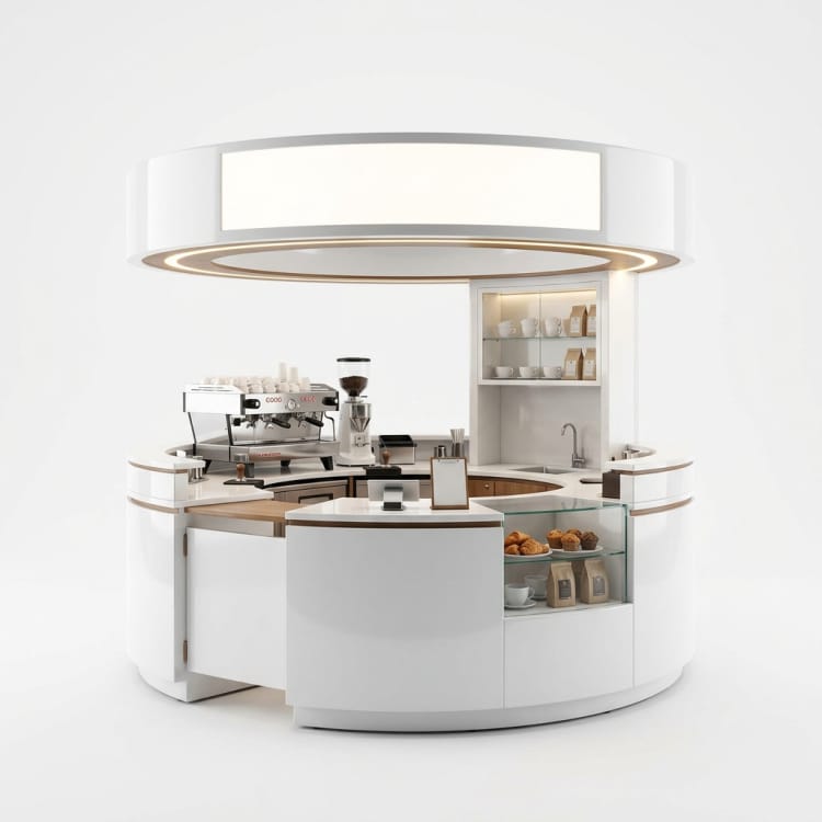 FRP-koffiekiosk