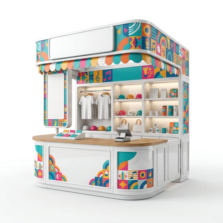 FRP-verkoopkiosk voor evenementen