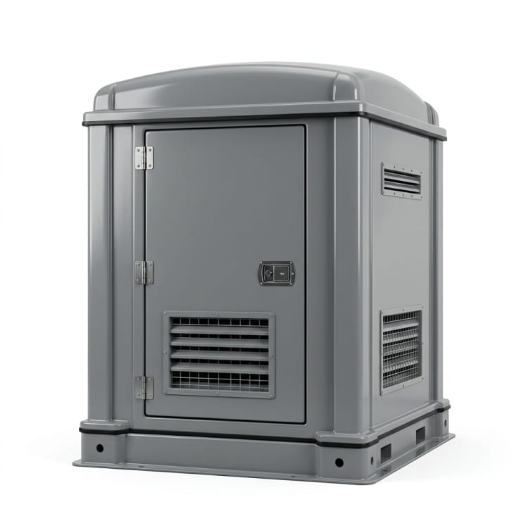 FRP-overkapping voor generator