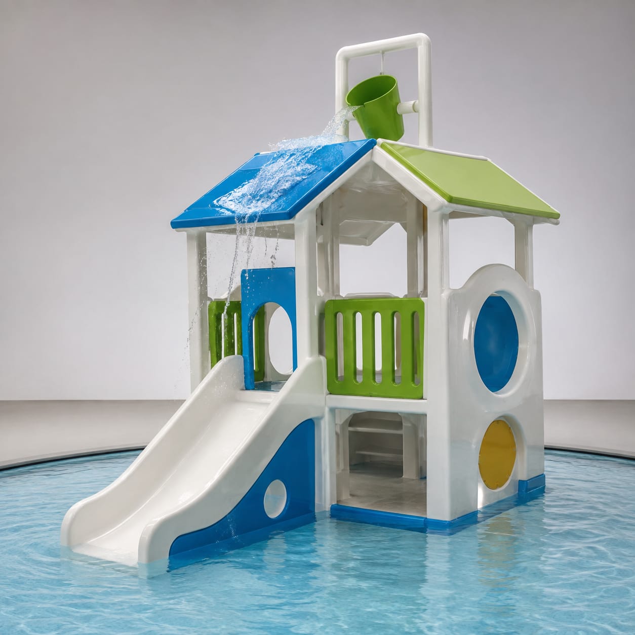 Interactief FRP-waterspeelhuis