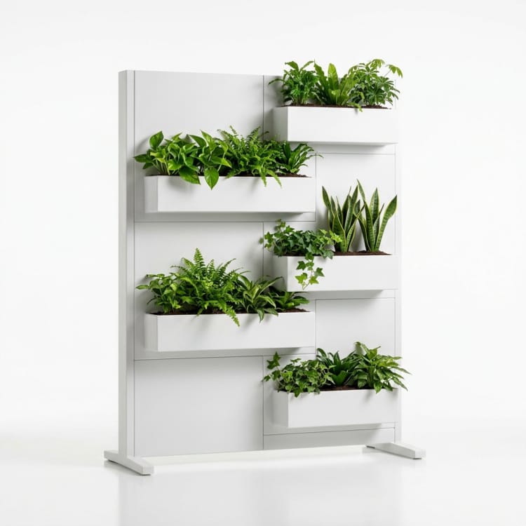 FRP-scheidingswand met plantenbak