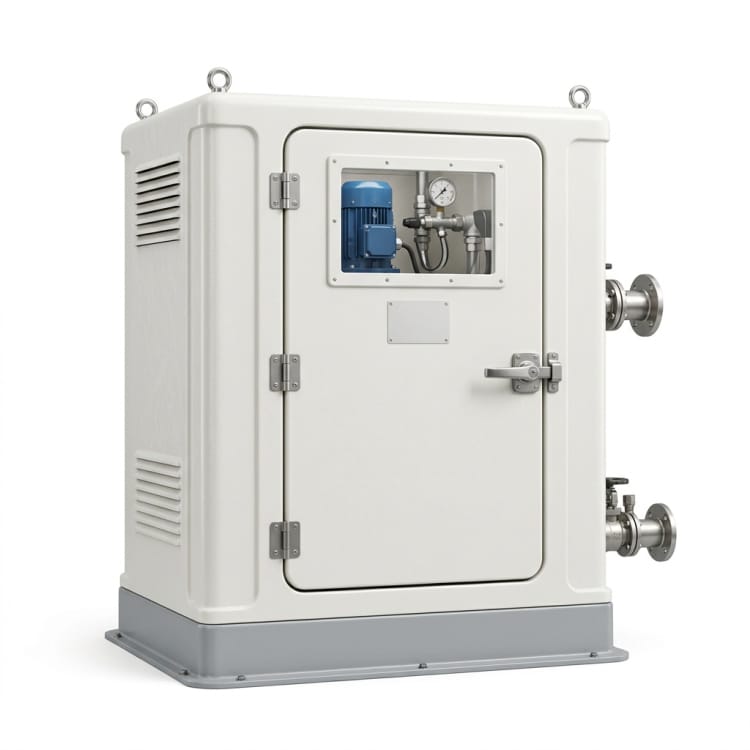 FRP-omkasting voor pompstation