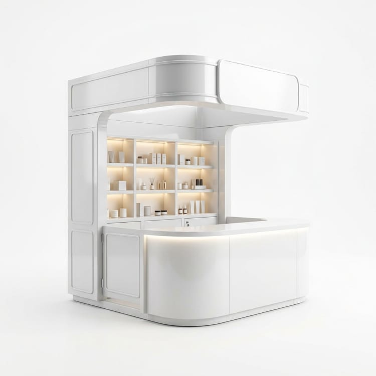Tijdelijke FRP-verkoopkiosk