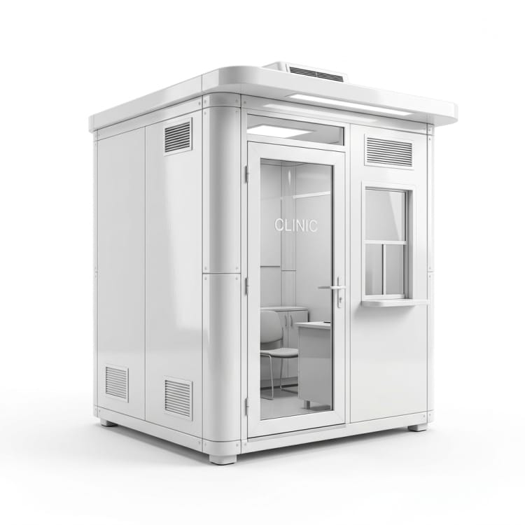 Tijdelijke FRP-kliniekcabine
