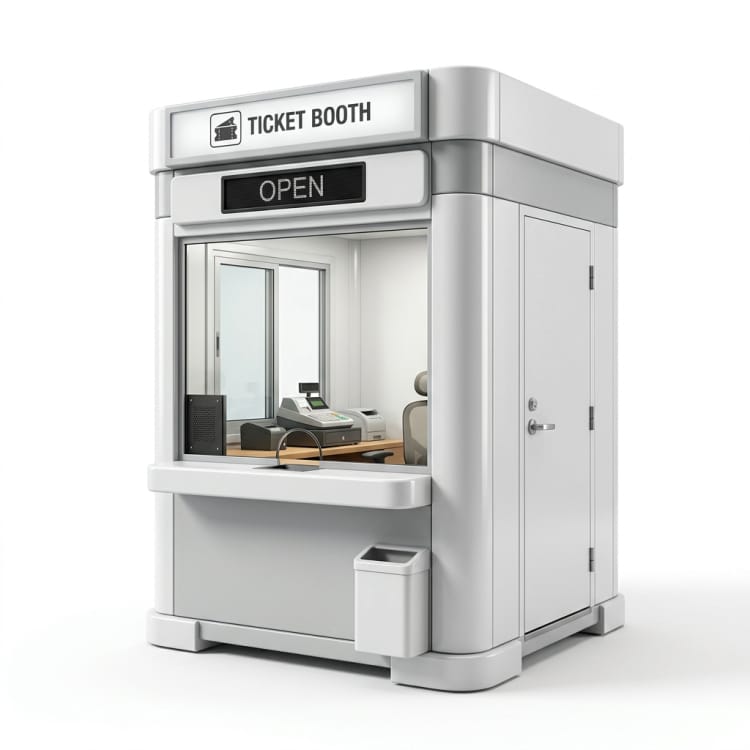 FRP-kaartverkoopkiosk voor openbaar vervoer